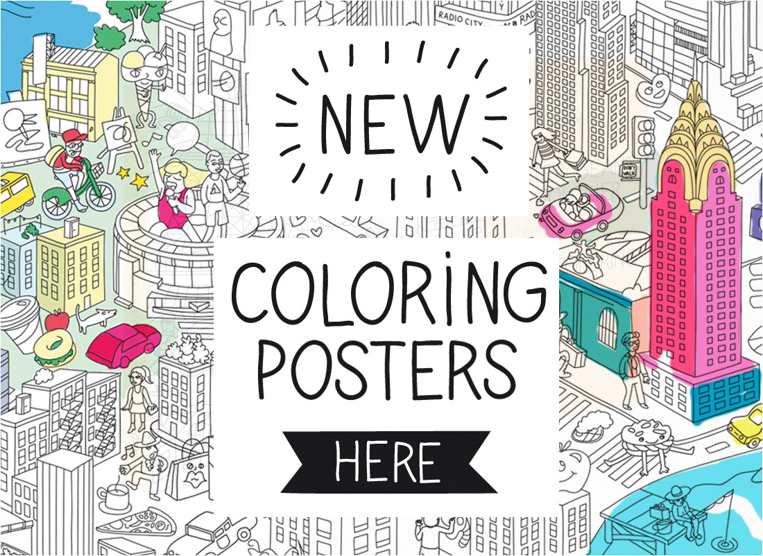posters geants a colorier omy chez chiara stella home poster paris poster londres poster new york