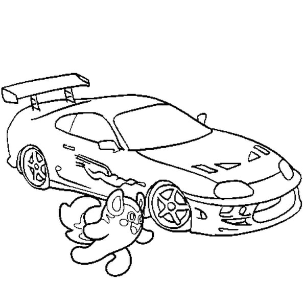 voiture tuning coloriage
