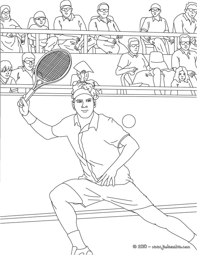 dessin joueur tennis
