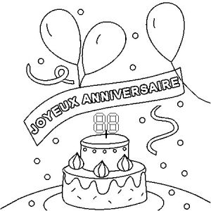 Coloriage Joyeux Anniversaire A Imprimer Gratuit Dessin Joyeux Anniversaire A Colorier