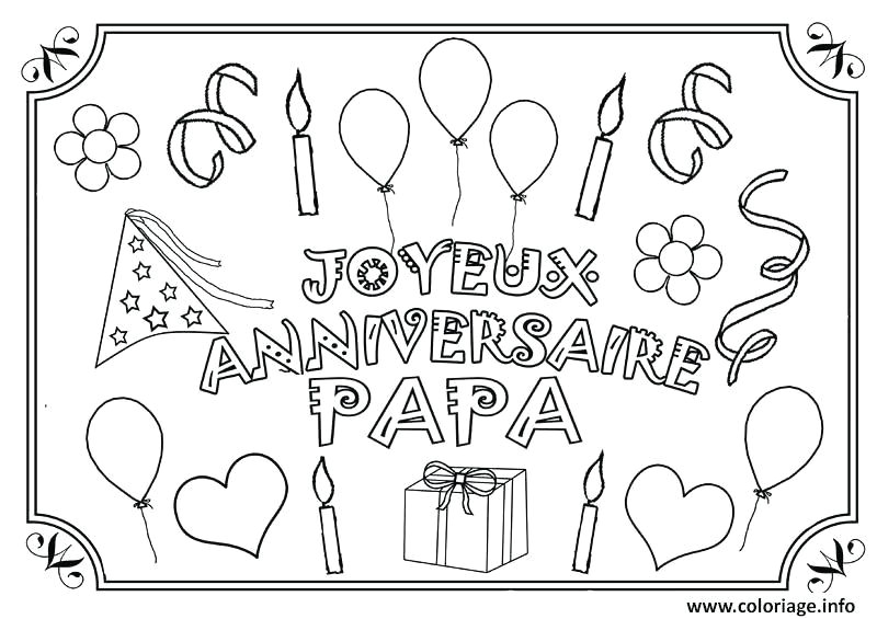 coloriage bon anniversaire papy coloriage joyeux anniversaire papa a imprimer vssrfo