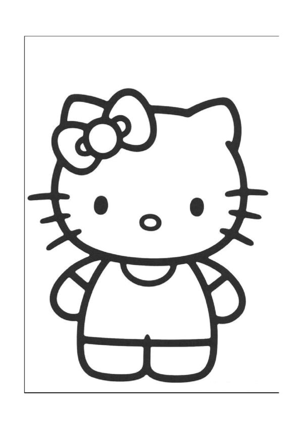 Coloriage Kitty à Imprimer Hello Kitty Coloring Pages 3