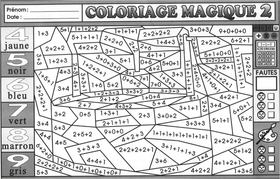 coloriage magique gs maths 02 tout pour les maths ce1 blog gs cp ce1 ce2 de coloriage magique of coloriage magique gs maths