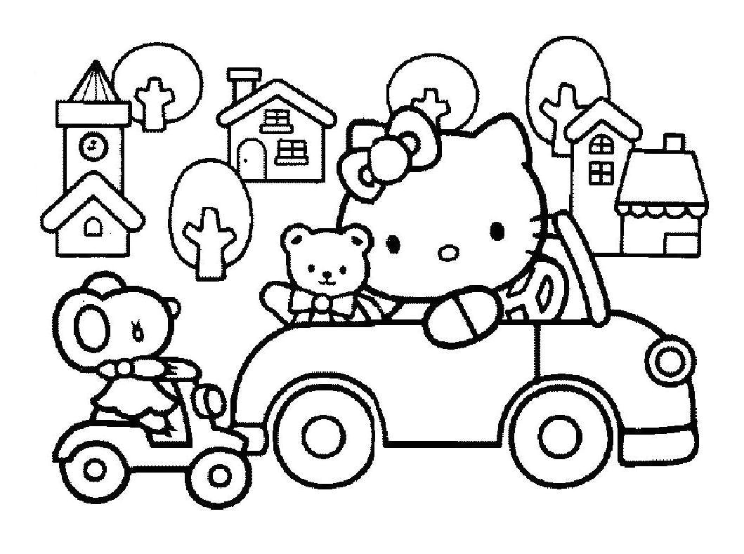 inspiration coloriage kitty imprimer