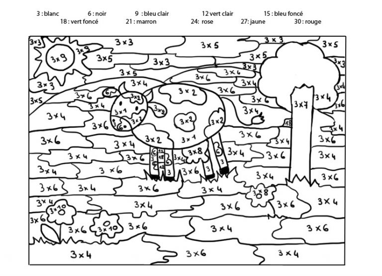 Coloriage Magique Table D Addition Ce1 Coloriage204 Coloriage Magique