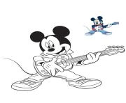 mickey mouse guitare electrique musique