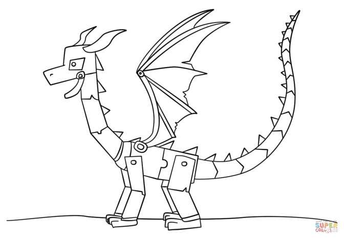 coloring pages minecraft pictures toor ender dragon page free printable 672x467
