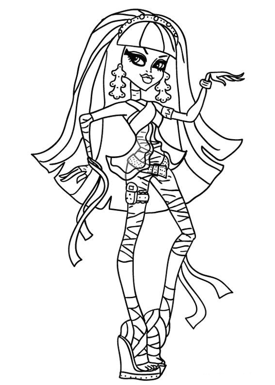 Coloriage Monster High Cleo De Nile Cleo De Nile Art Coloring Drawing