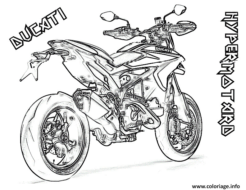 moto de course 9 coloriage