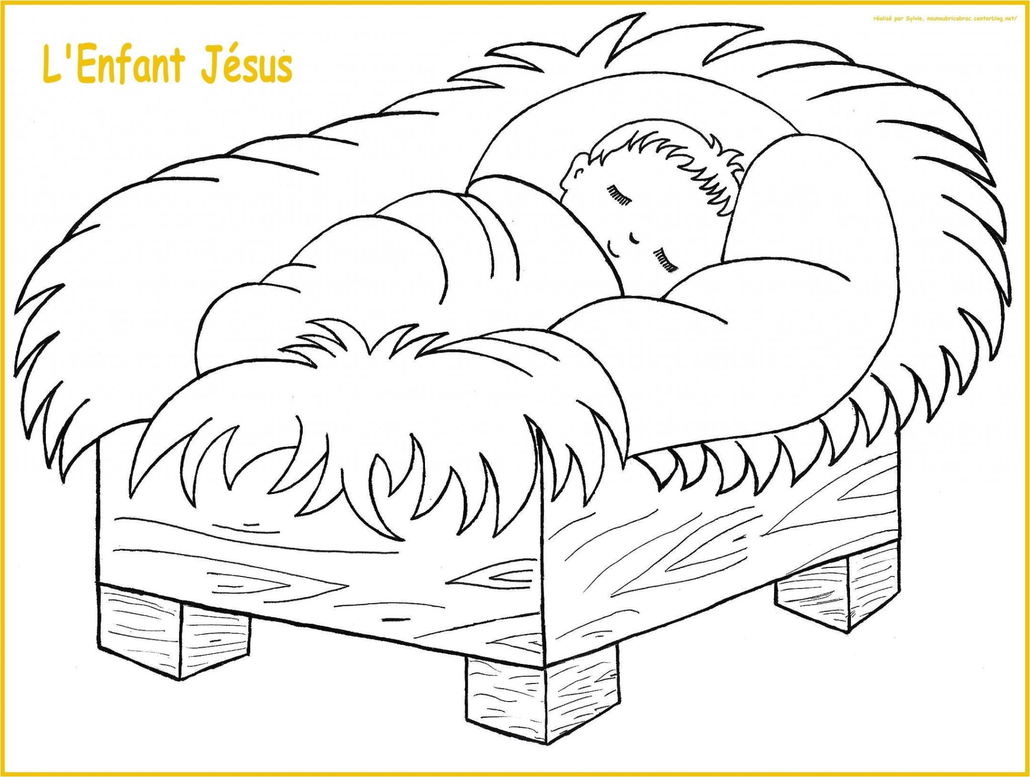 Coloriage Naissance De Jésus L Enfant Jésus à Colorier Enfant Jesus