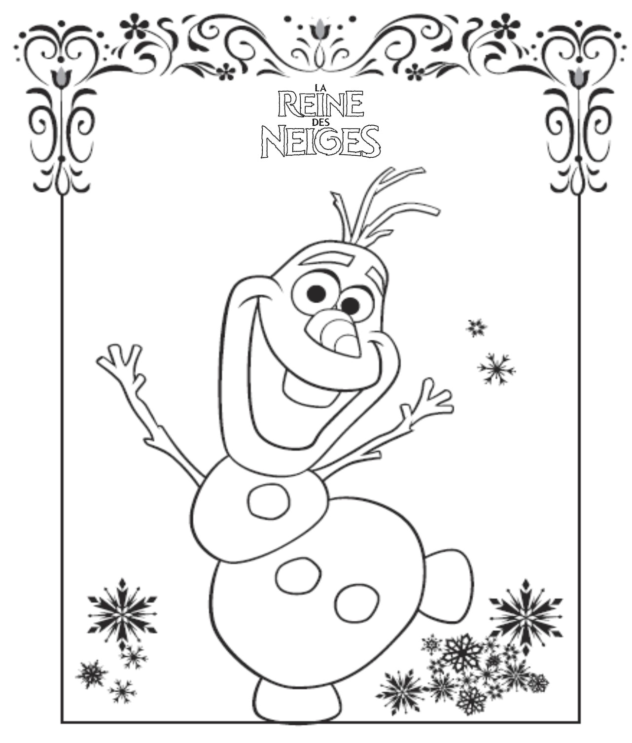 Coloriage Olaf A Imprimer 41 Dessins De Coloriage Olaf à Imprimer Sur