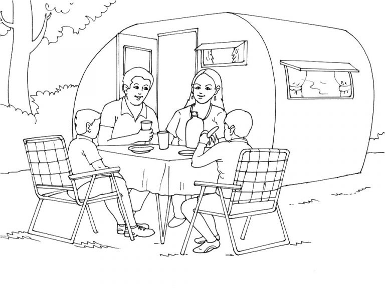 Coloriage Playmobil Camping Car 50 Dessins De Coloriage Camping à