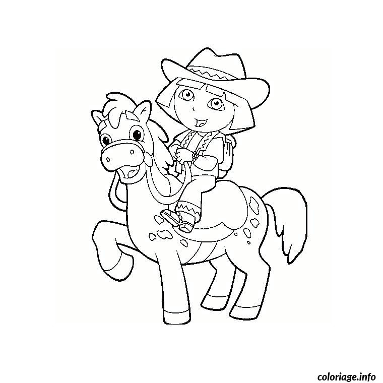 cheval poney coloriage 334