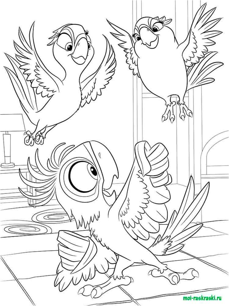 rio and rio 2 coloring pages