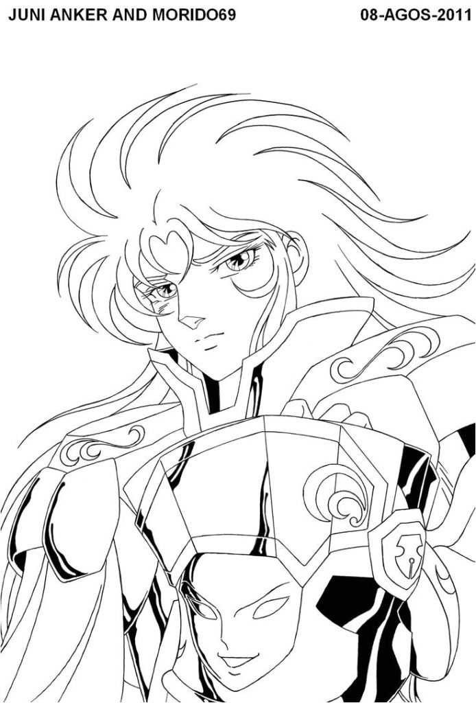 Coloriage Saint Seiya Omega Les 180 Meilleures Images Du Tableau