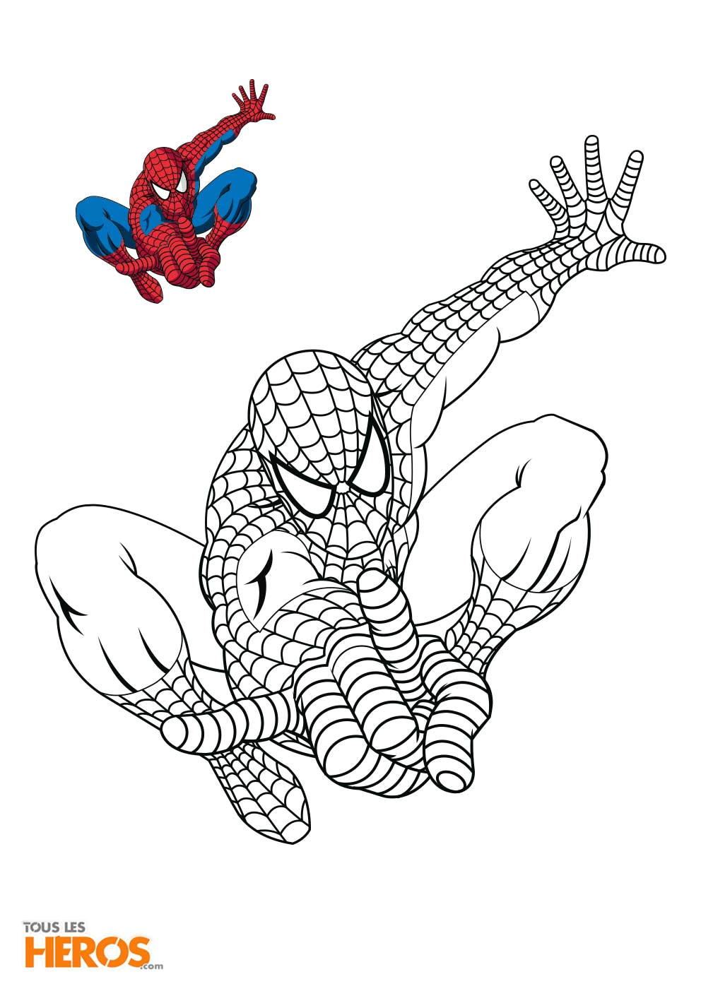 coloriage Spiderman2
