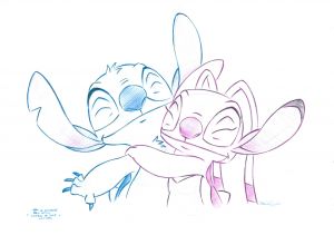 Coloriage Stitch Et Angel Lilo Et Stitch Coloriage 10 Stitch and Angel Drawings