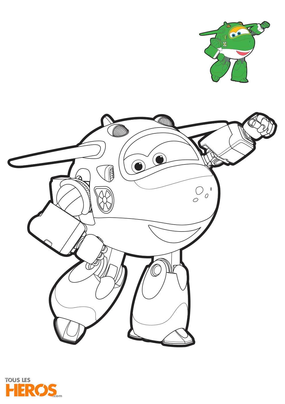 coloriage super wings1