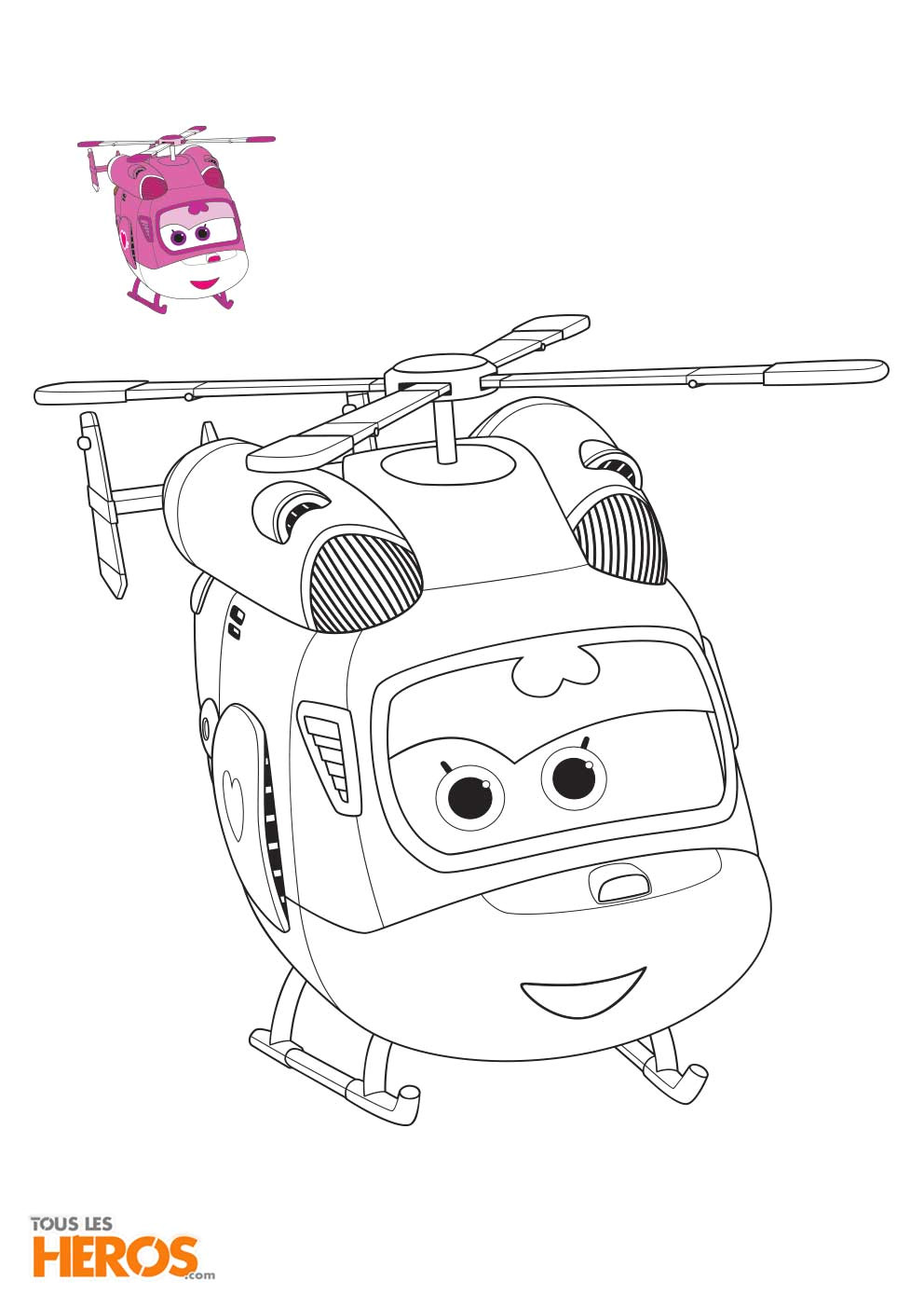 coloriage Super Wings1
