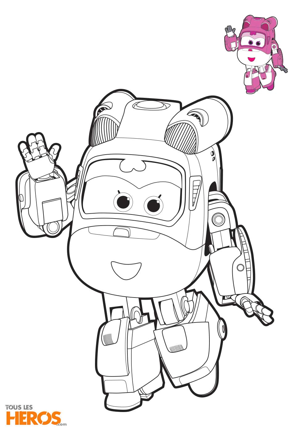 coloriage super wings4