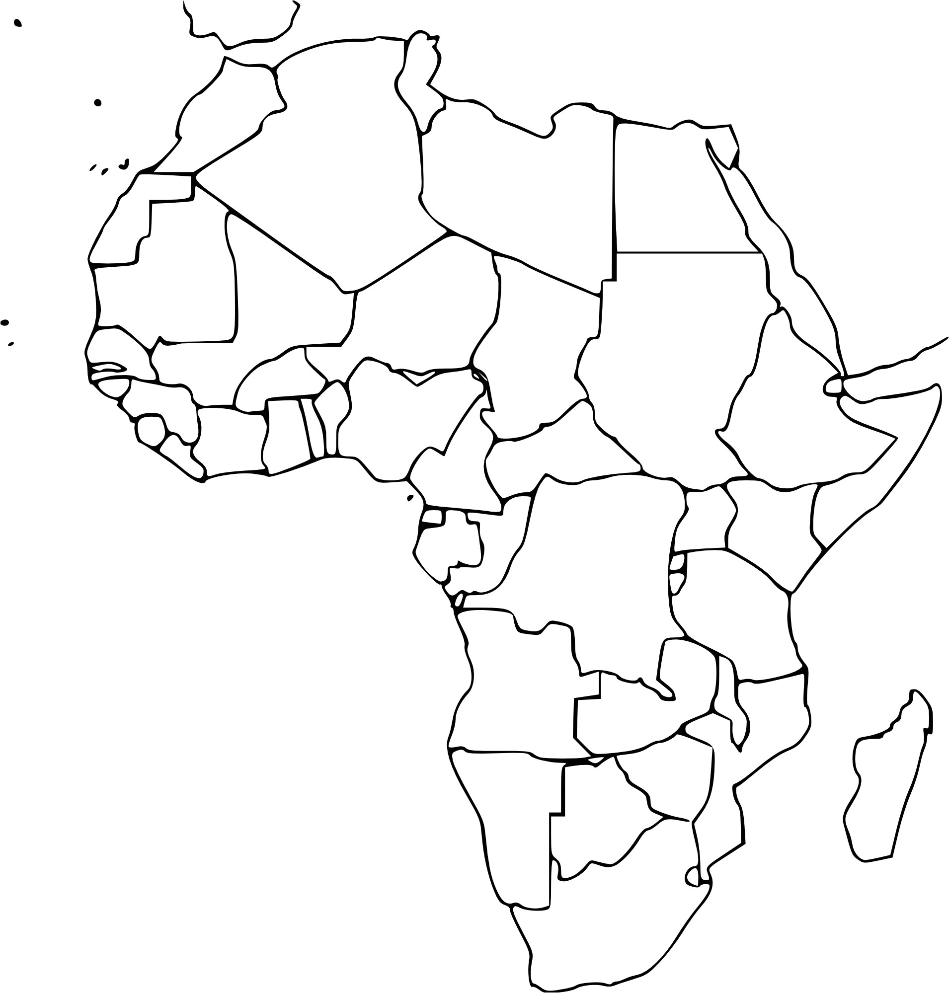 carte de l afrique a imprimer