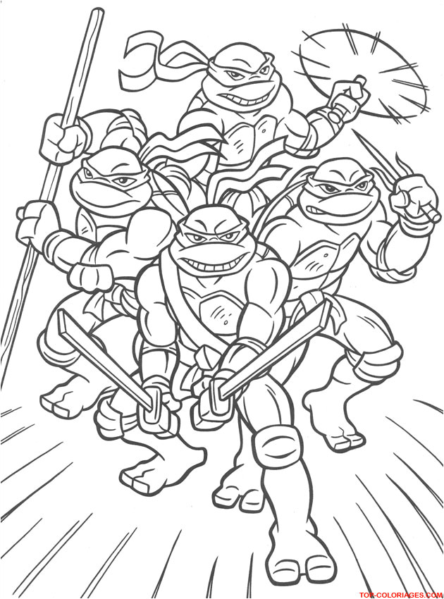 coloriages turtles ninja