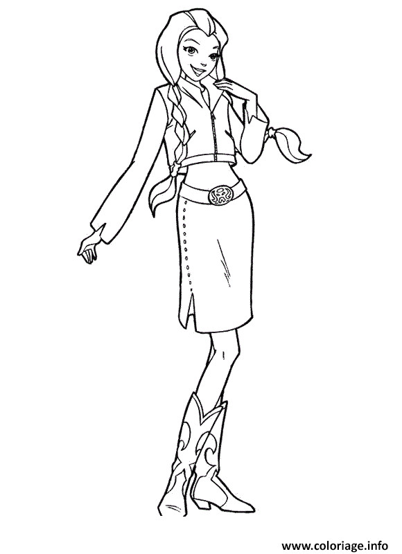 cute sam totally spies coloriage