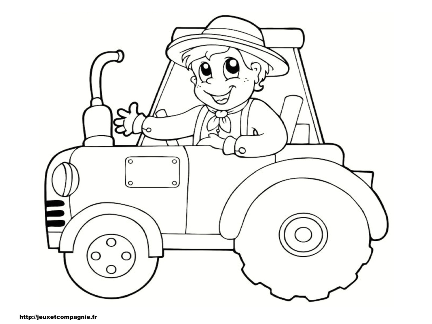 dessin de tracteur 9