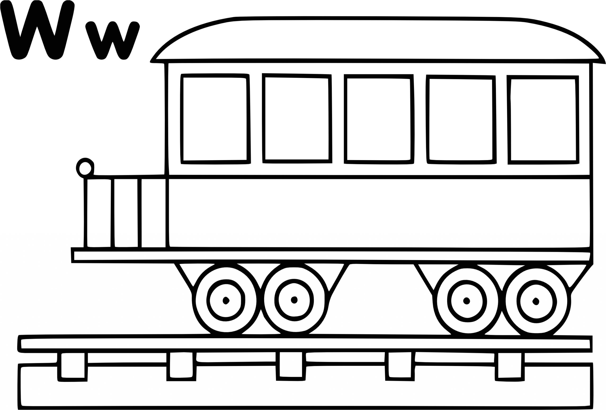 coloriage wagon