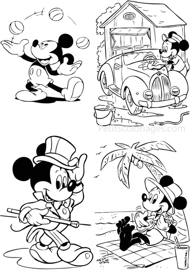 mickey mouse en vacance