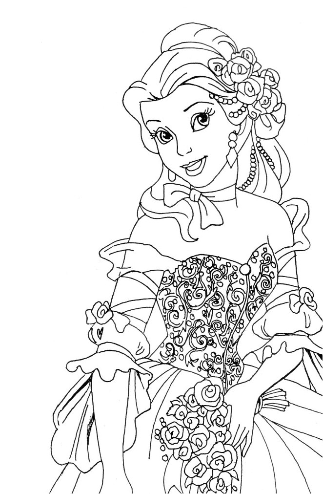 Coloriage De Princesses Disney A Imprimer