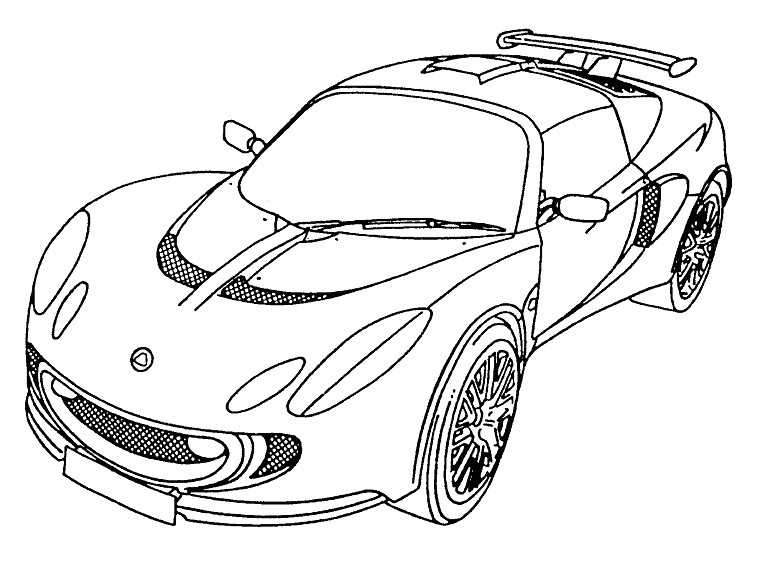 coloriage voiture tuning
