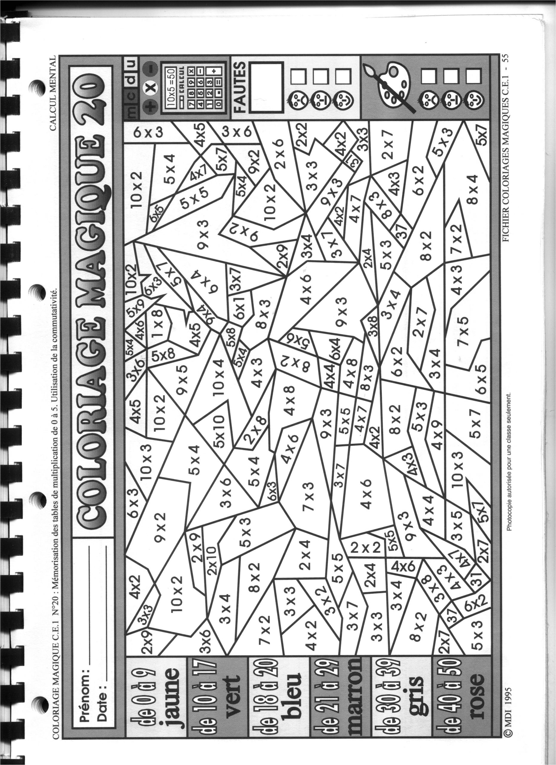 Coloriage Magique 10 Ans