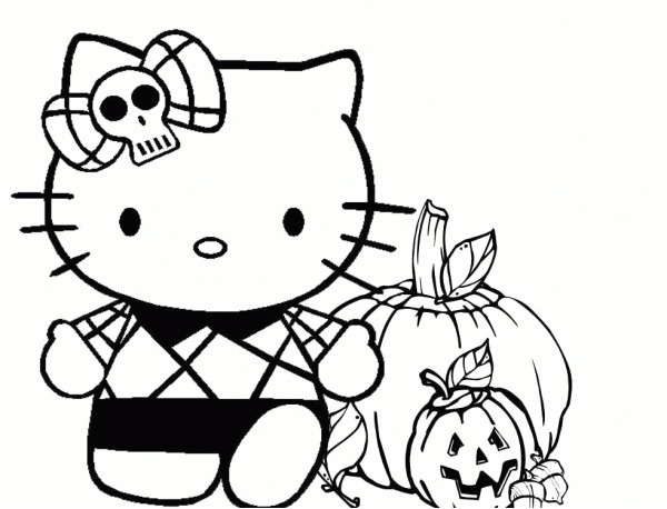 hello kitty coloring page