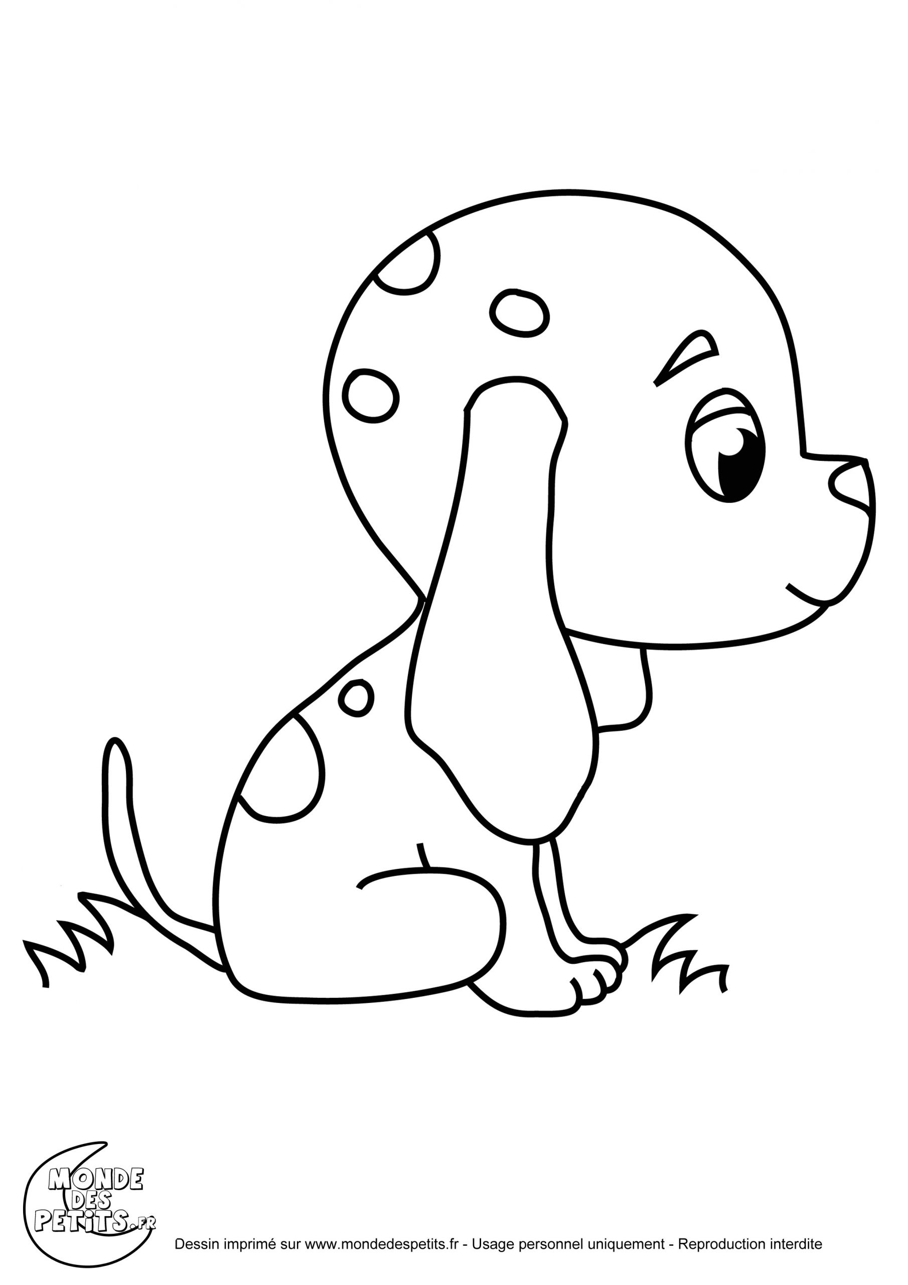 coloriage chiot 3