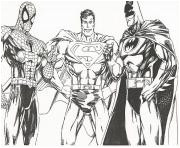 superman dessin noir et blanc
