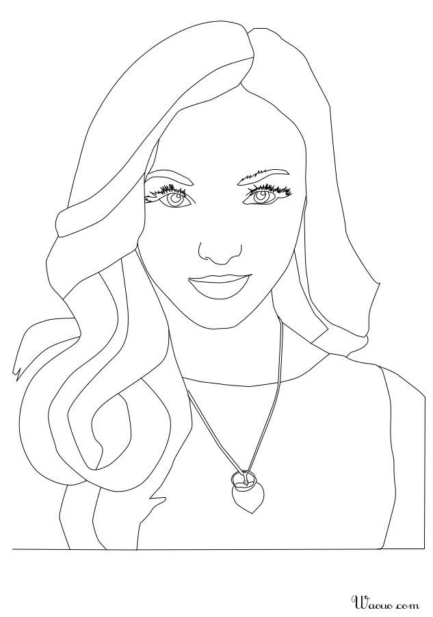 coloriage dove cameron