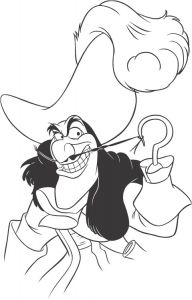 Peter Pan Coloriage à Imprimer Disney Villains Coloring Page Captain Hook