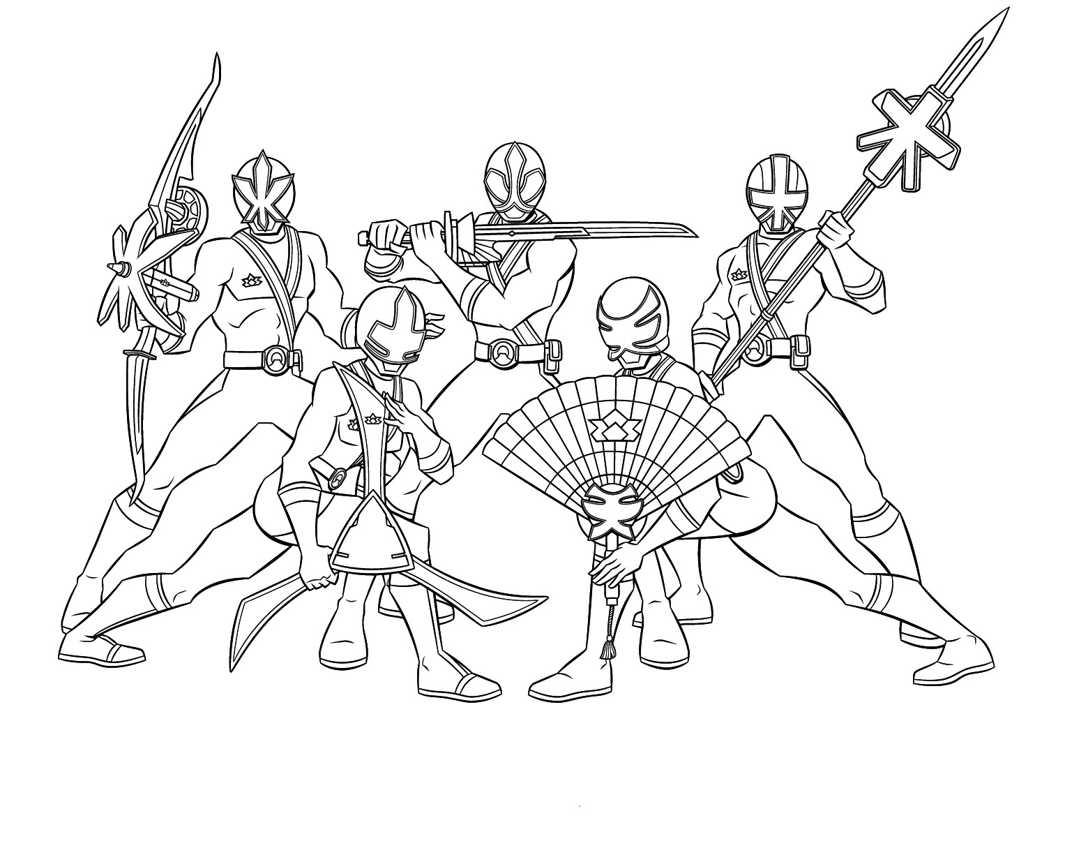 Power rangers coloring pages 2