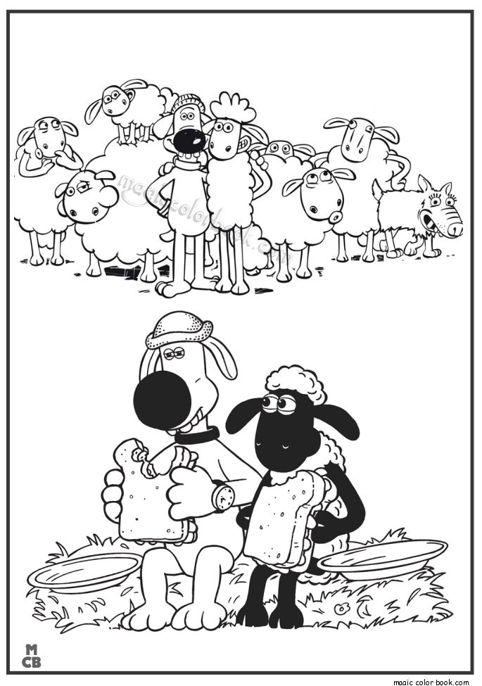 Shaun The Sheep Coloriage