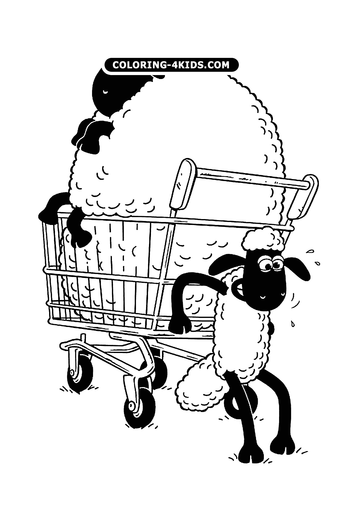 image=shaun the sheep Coloring for kids shaun the sheep 2