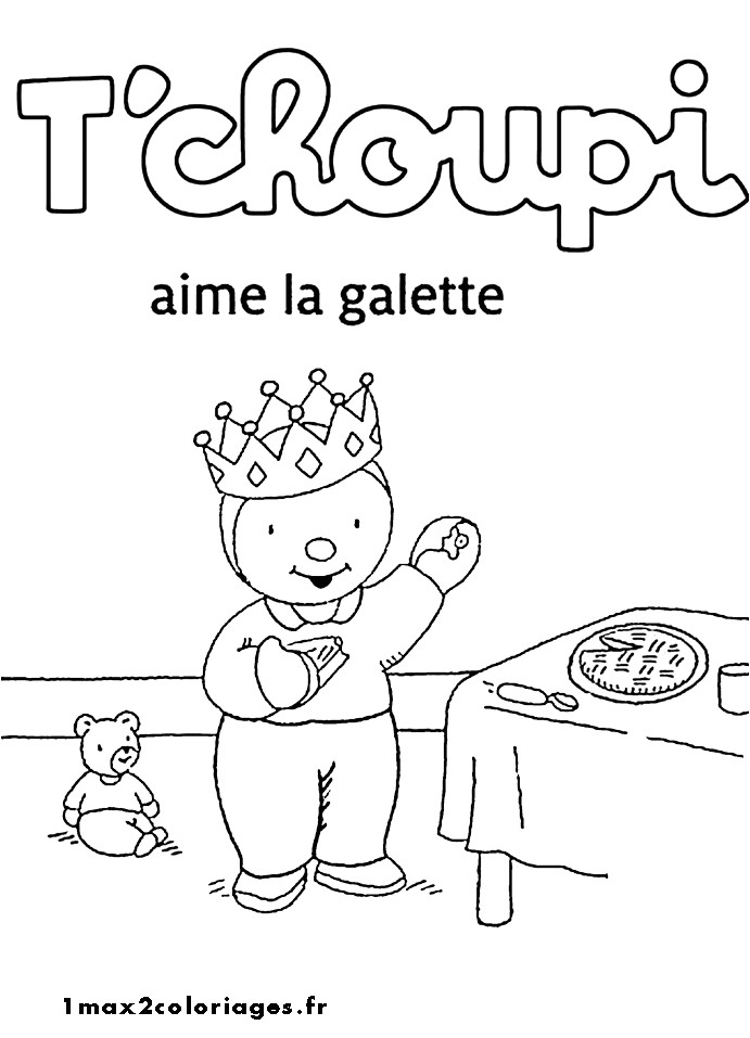 Tchoupi Et Doudou Coloriage T Choupi Aime La Galette