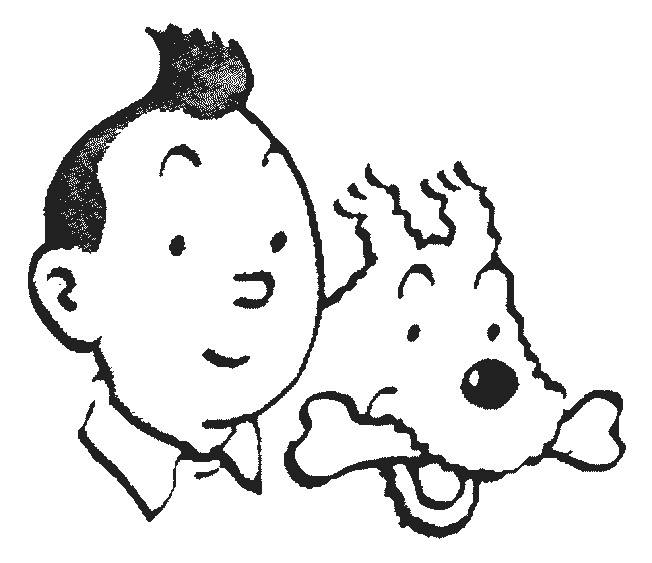 tintin coloring pages