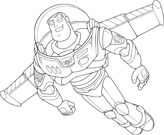 coloriage buzz leclair toy story