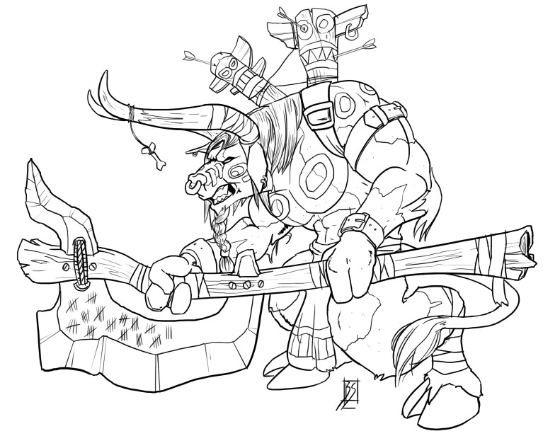 World Of Warcraft Coloriage Warcraft 9 Jeux Vidéos – Coloriages à ...