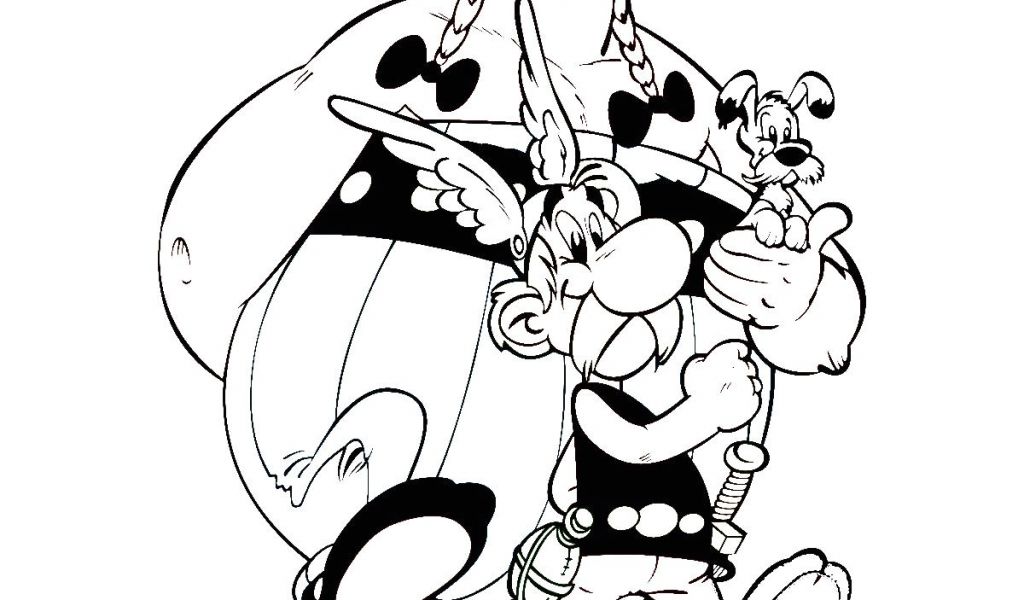 Astérix Et Obélix Coloriage En Ligne Dessus Coloriage A Imprimer De
