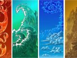 Avatar Le Dernier Maitre De L Air Coloriage Les 4 éléments