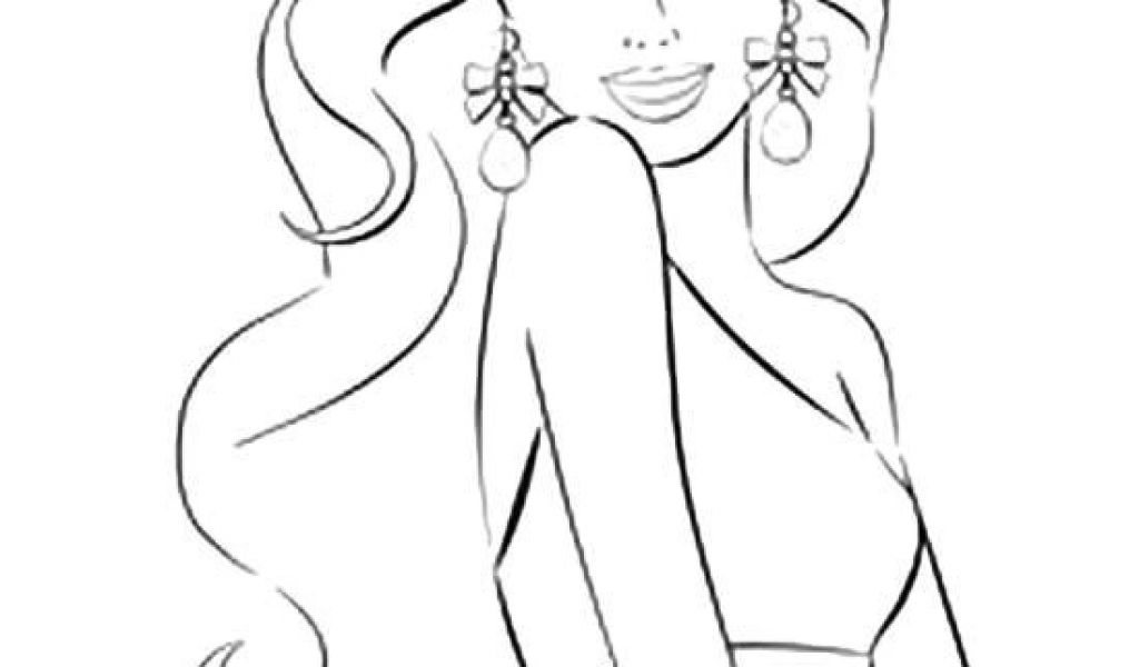 Coloriage Barbie Pop Star A Imprimer