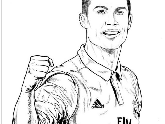 Coloriage à Imprimer De Foot De Ronaldo Cristiano Ronaldo Image 5