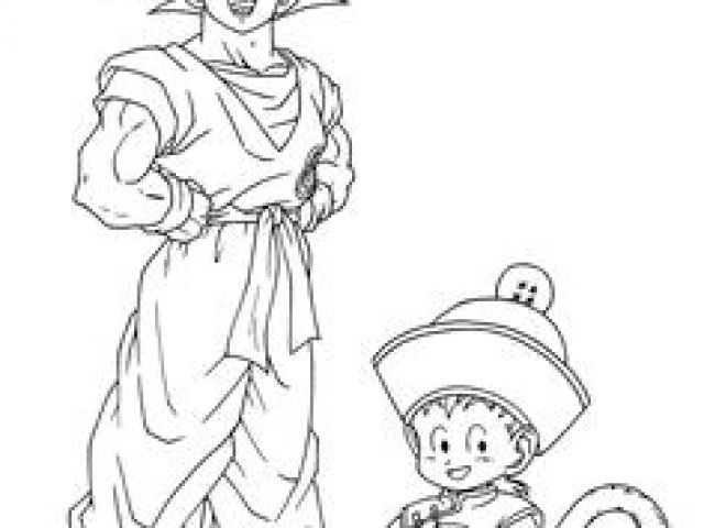 Coloriage à Imprimer Dragon Ball Z Sangoku Kids N Fun Coloring Page